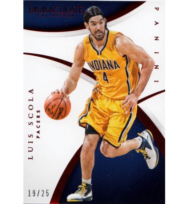 Panini Immaculate Collection 2014-2015 Base Red Luis Scola (Indiana Pacers)